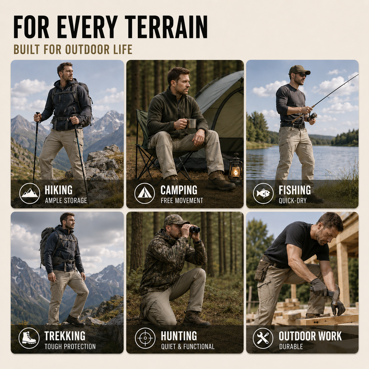 Nordspur | Traxlon Multi-Pocket Tactical Outdoor Trousers