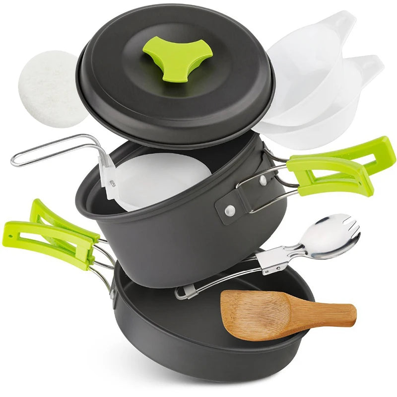 Nordspur | TrekBite Collapsible Non-Stick Camping Cookware Set