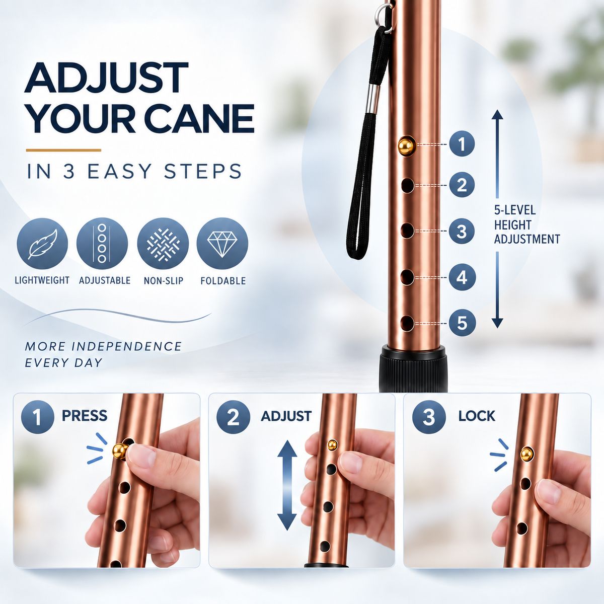 Nordspur | TrekFolda Collapsible Telescopic Trekking Pole