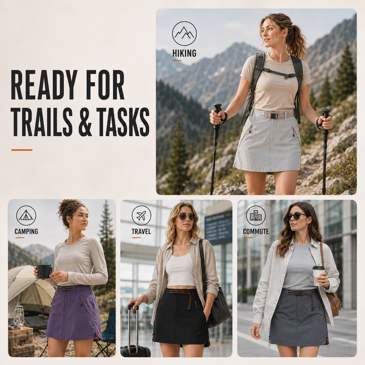 Nordspur | Trekvia Lightweight Stretch Culotte Hiking Shorts