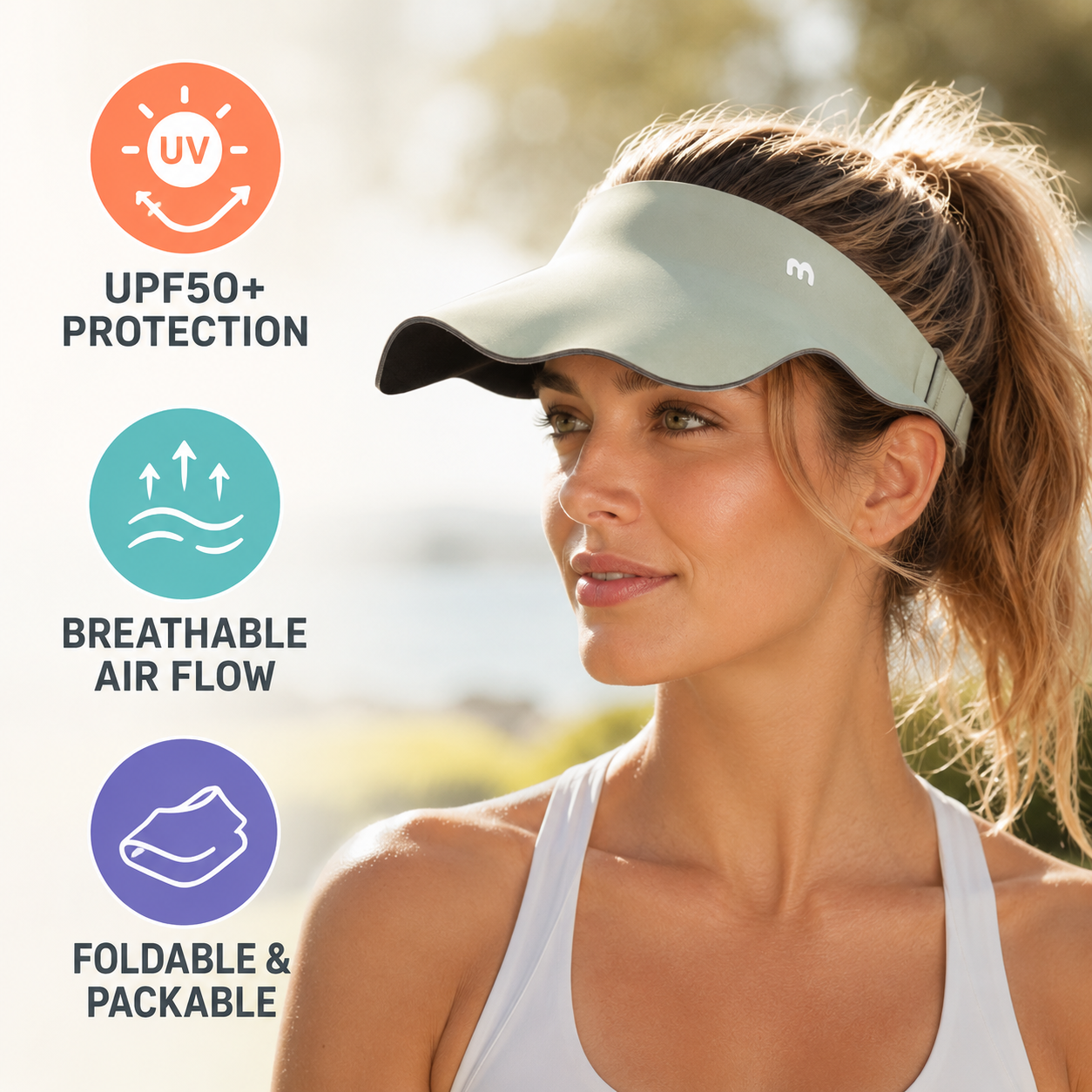 Nordspur | Tressal Wide Brim Open Top Visor