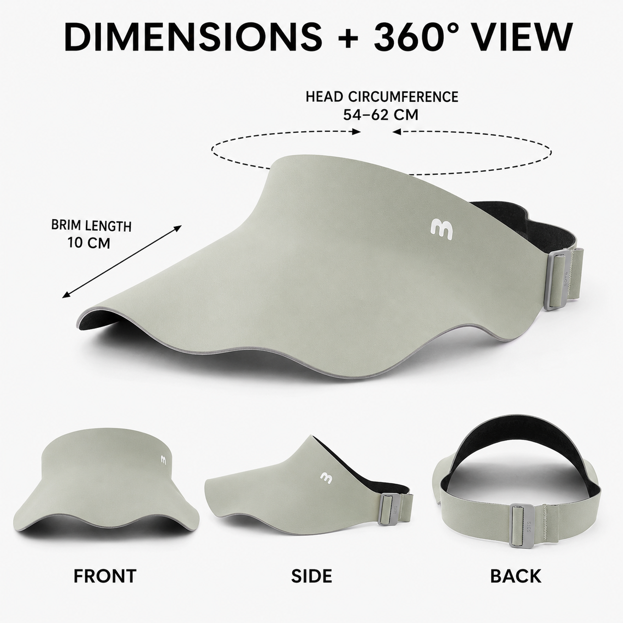 Nordspur | Tressal Wide Brim Open Top Visor