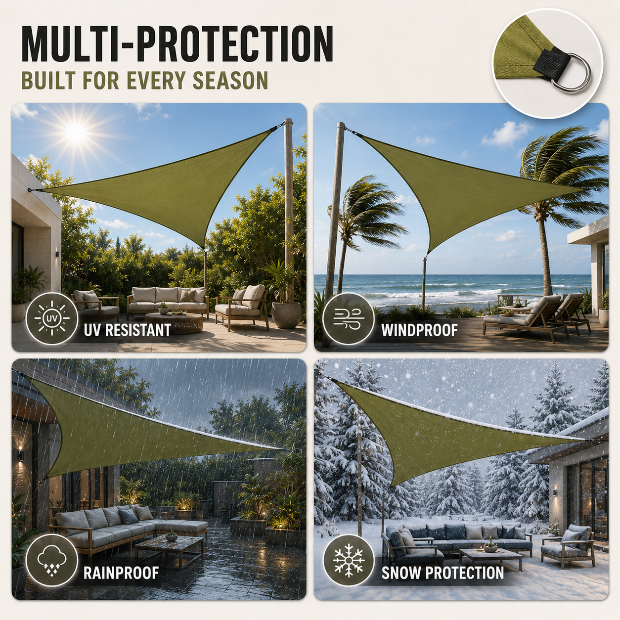 Nordspur | TriShadeo Folding Triangular Shade Sail