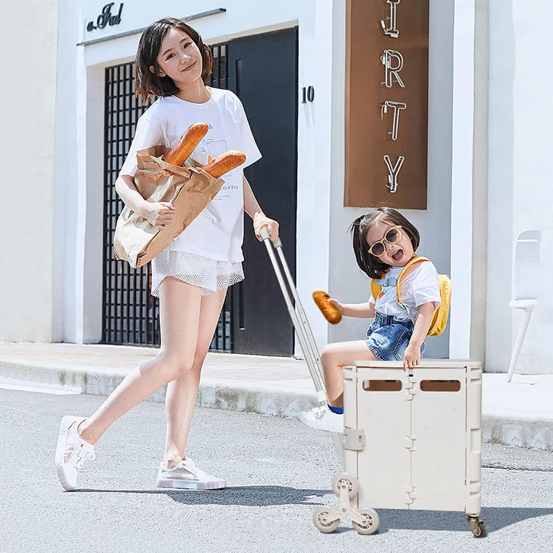 Nordspur | Trollivo Foldable Wheeled Shopping Trolley With Lid