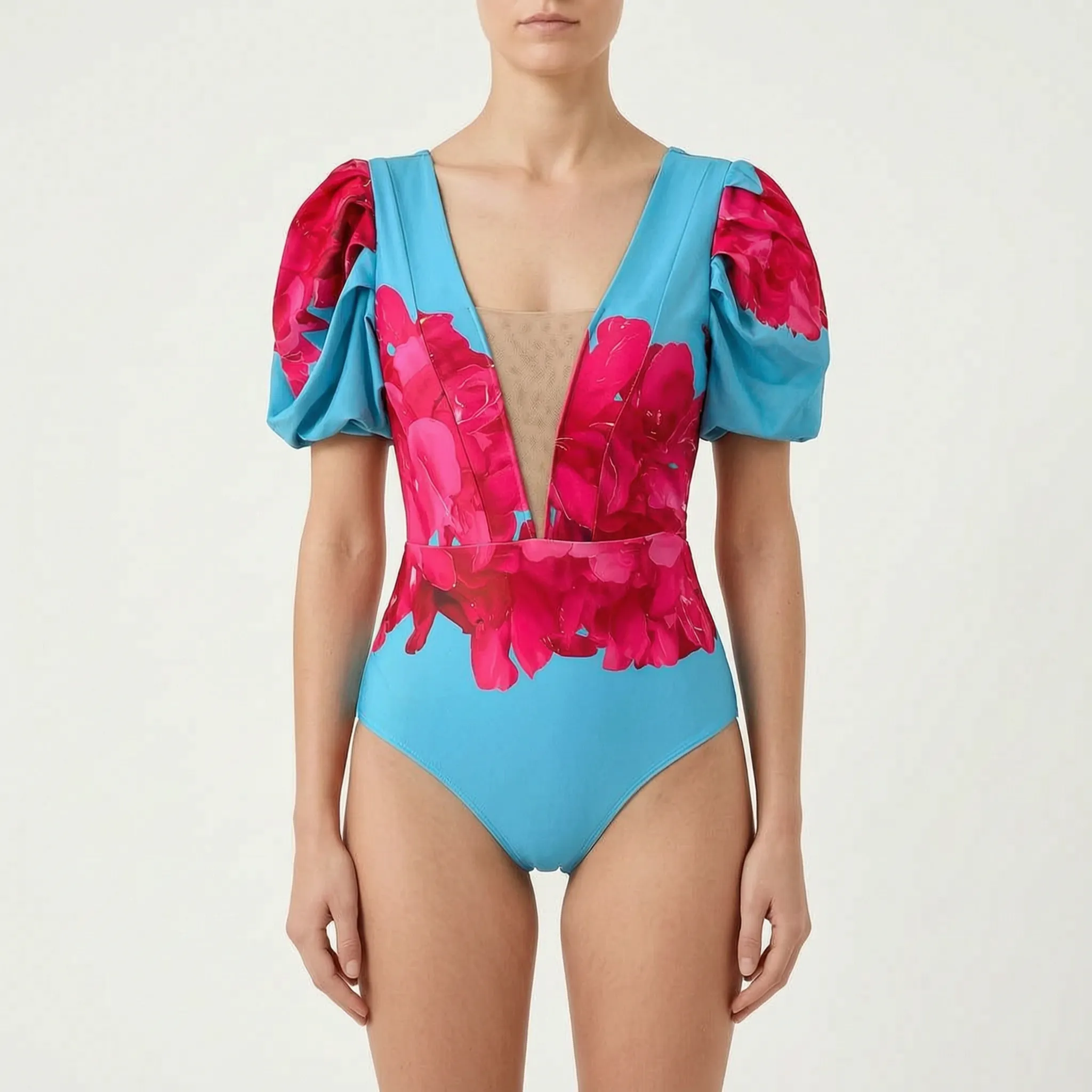 Nordspur | Tropicove Tropical Print Ruffled One-Piece Swimsuit