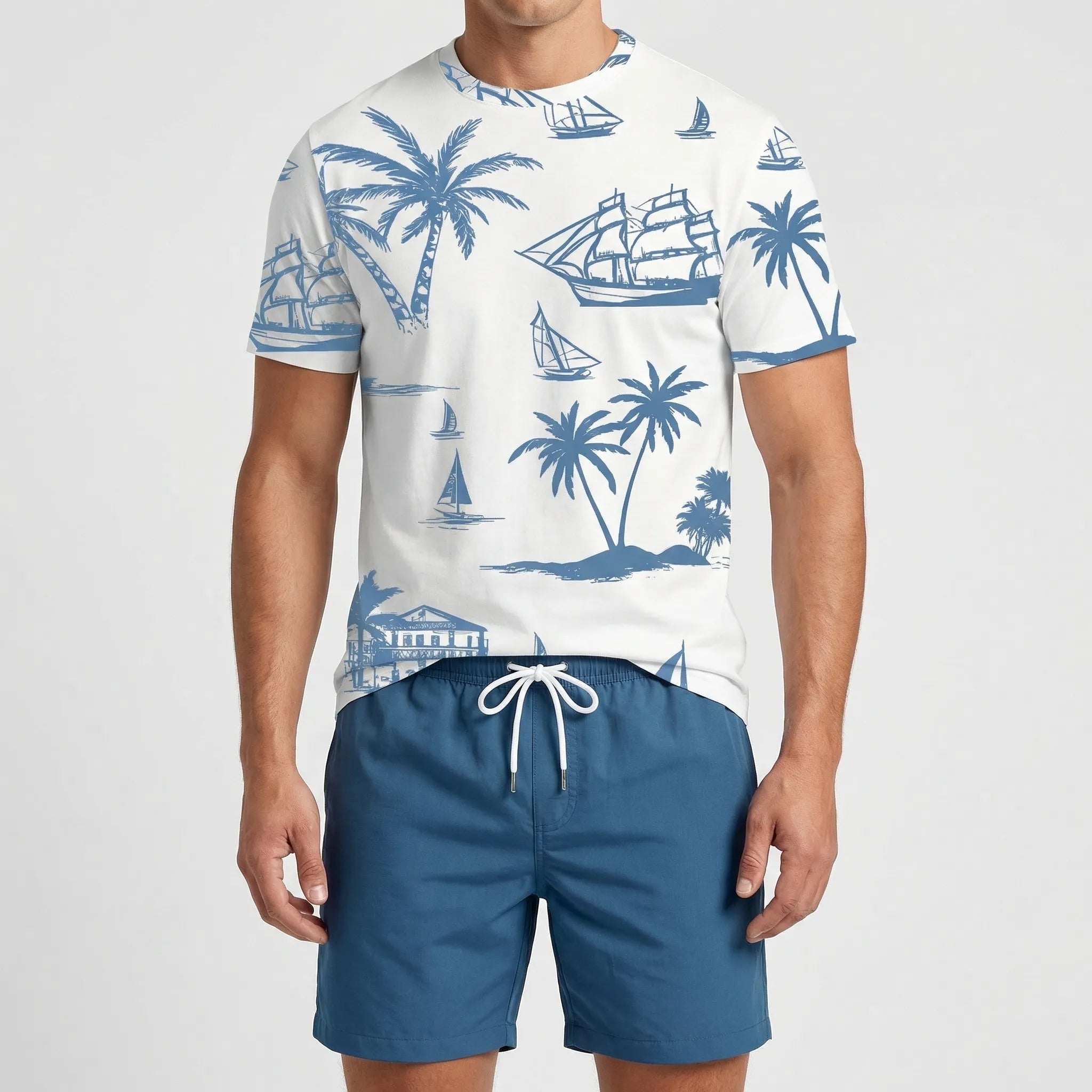 Nordspur | Tropivex Hawaiian Print Short Sleeve And Shorts Set