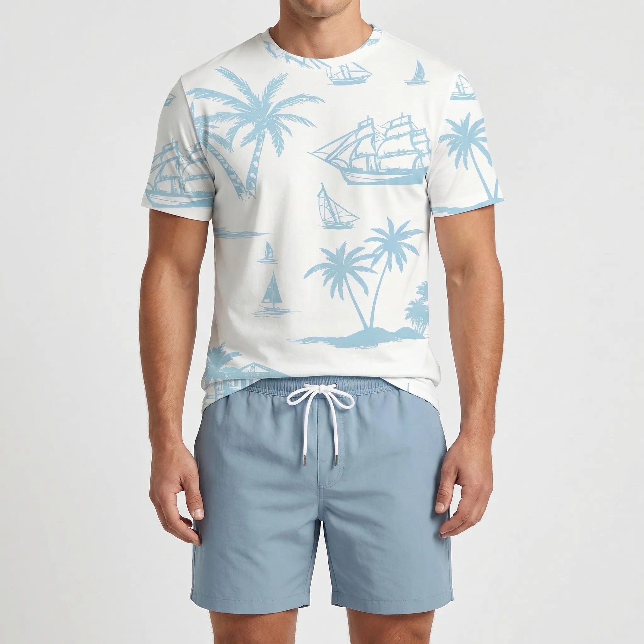 Nordspur | Tropivex Hawaiian Print Short Sleeve And Shorts Set