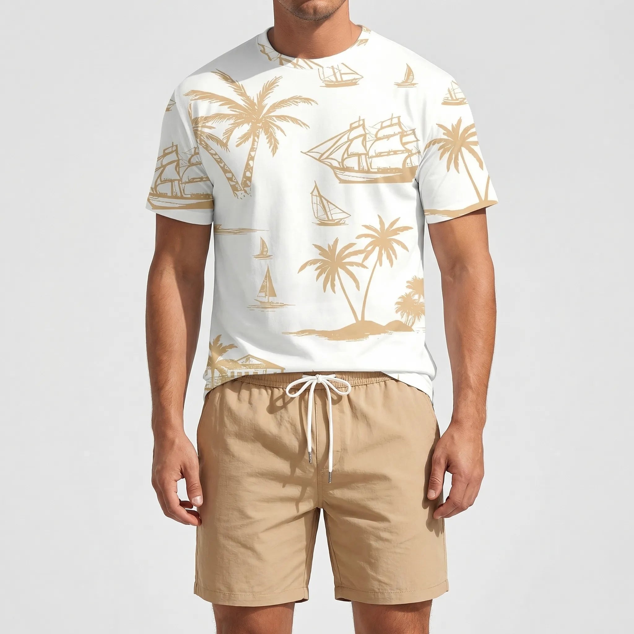 Nordspur | Tropivex Hawaiian Print Short Sleeve And Shorts Set