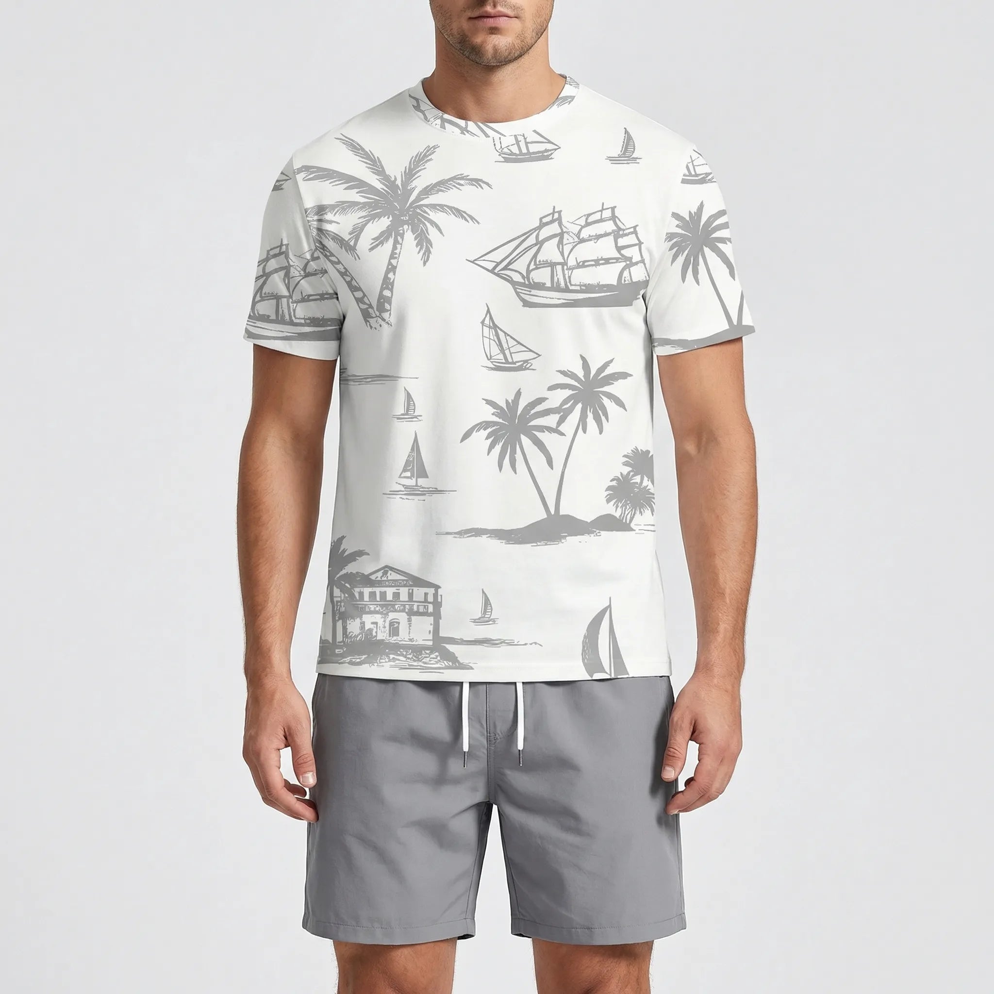 Nordspur | Tropivex Hawaiian Print Short Sleeve And Shorts Set