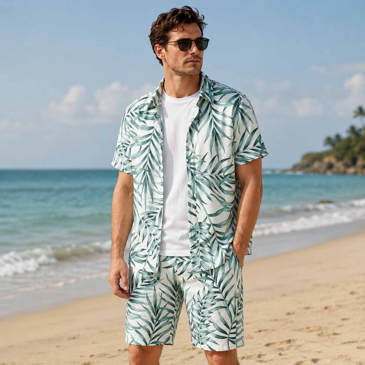 Nordspur | Tropivex Tropical Print Shirt And Shorts Set