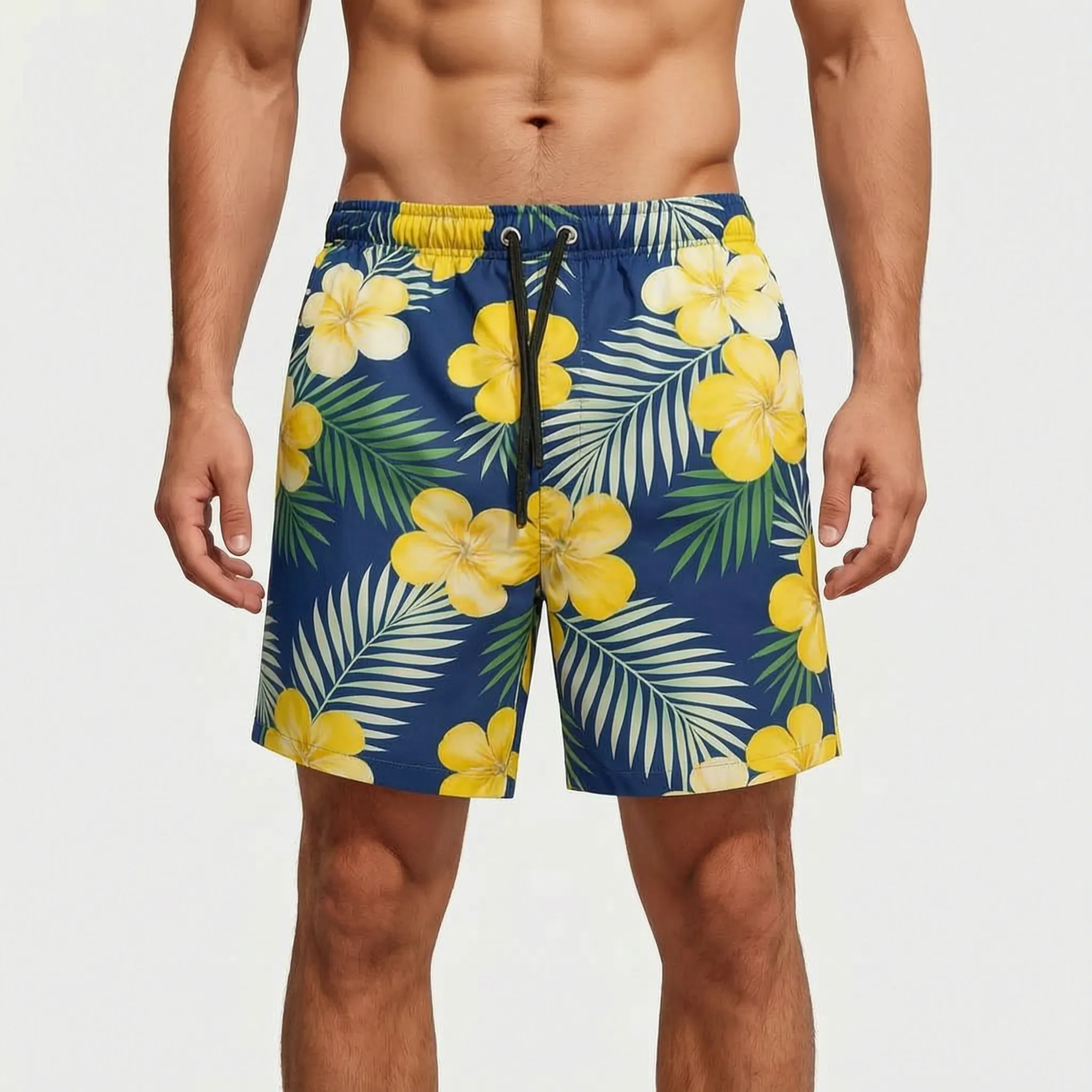 Nordspur | Tropivibe Casual Tropical Print Men's Swim Trunks