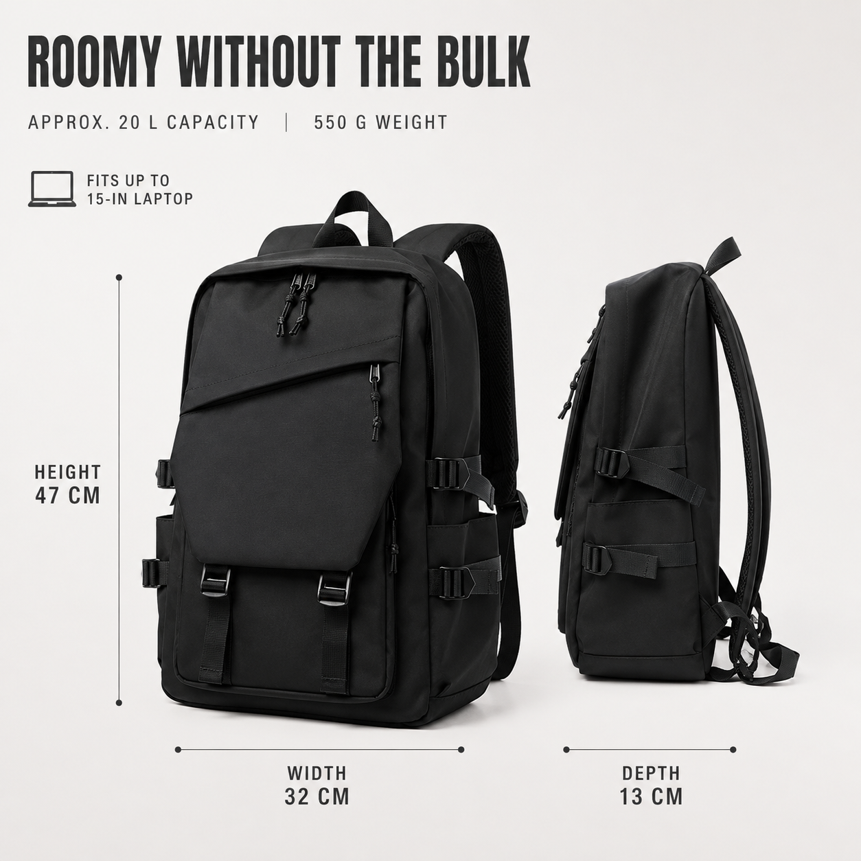 Nordspur | Urbtrex Large Capacity Solid Colour Backpack