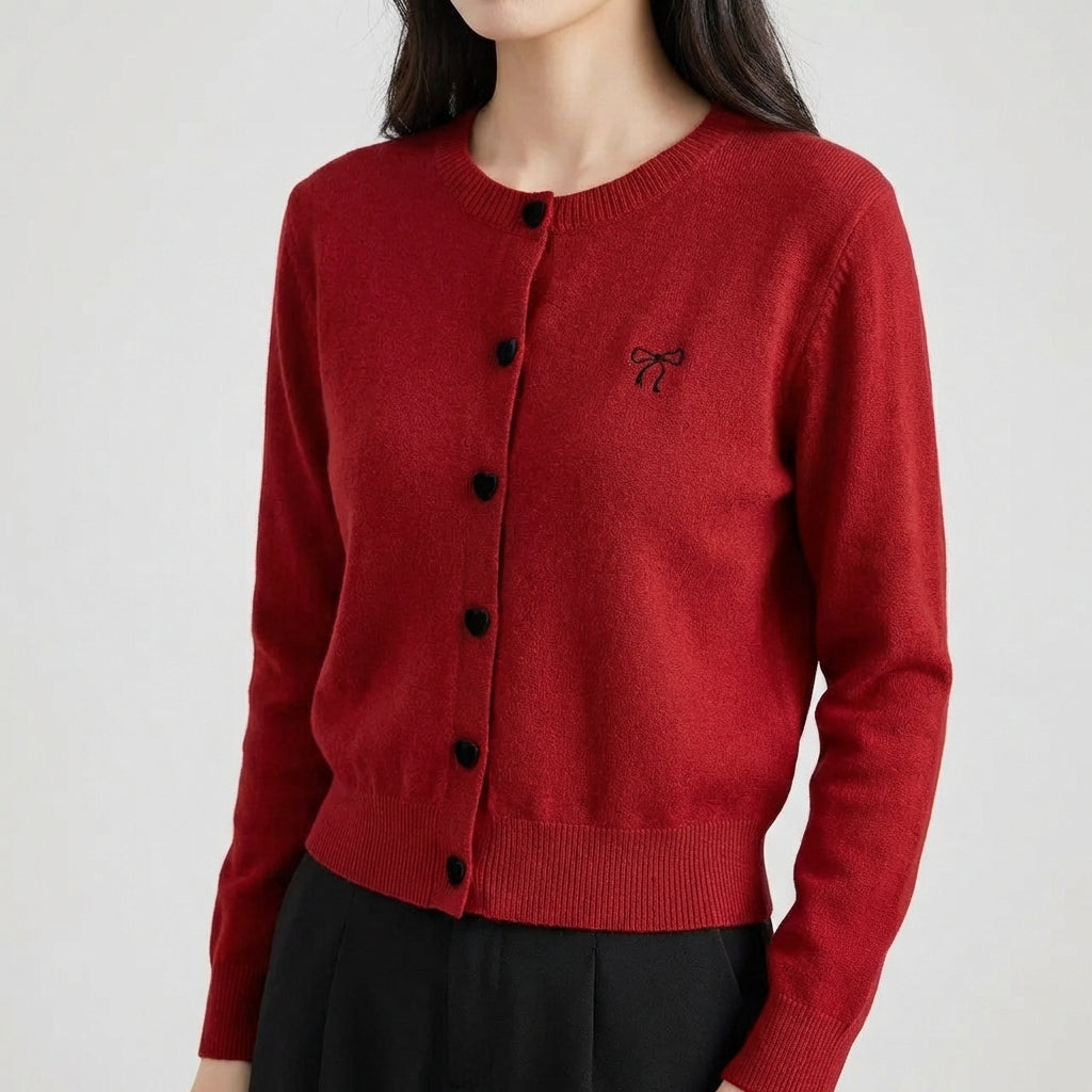Nordspur | Valentelle Round Neck Button Cardigan