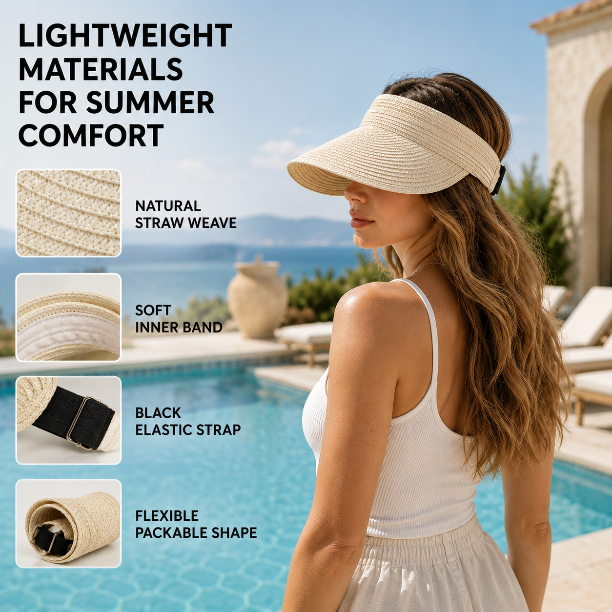 Nordspur | Vandra Woven Wide Brim Visor