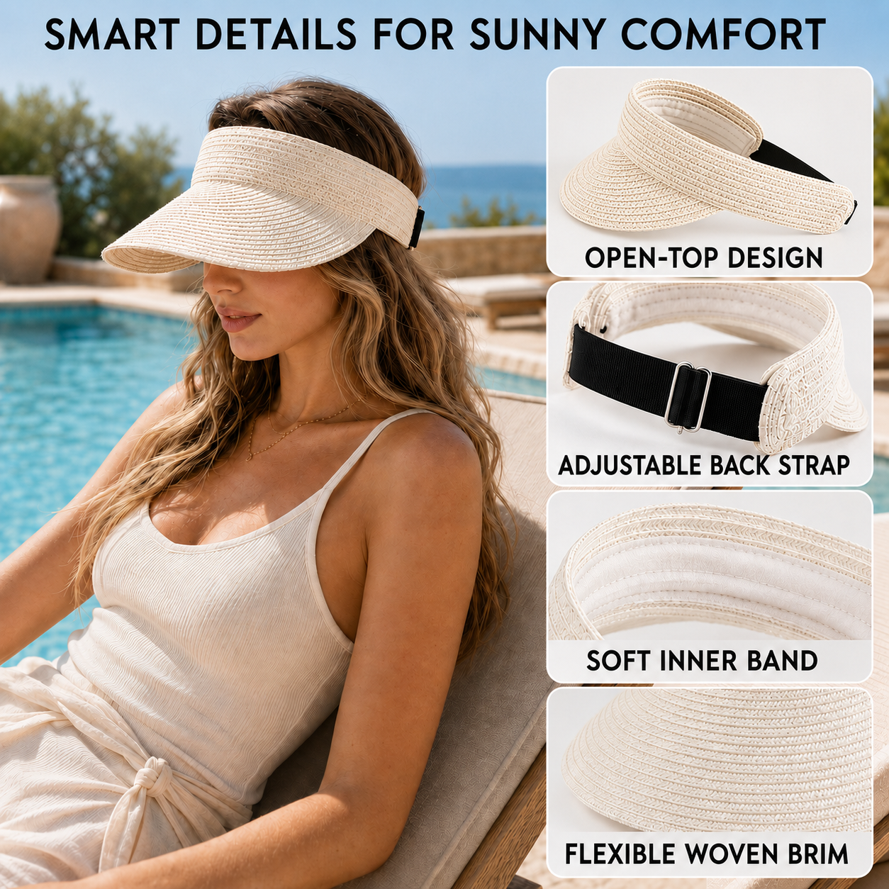 Nordspur | Vandra Woven Wide Brim Visor
