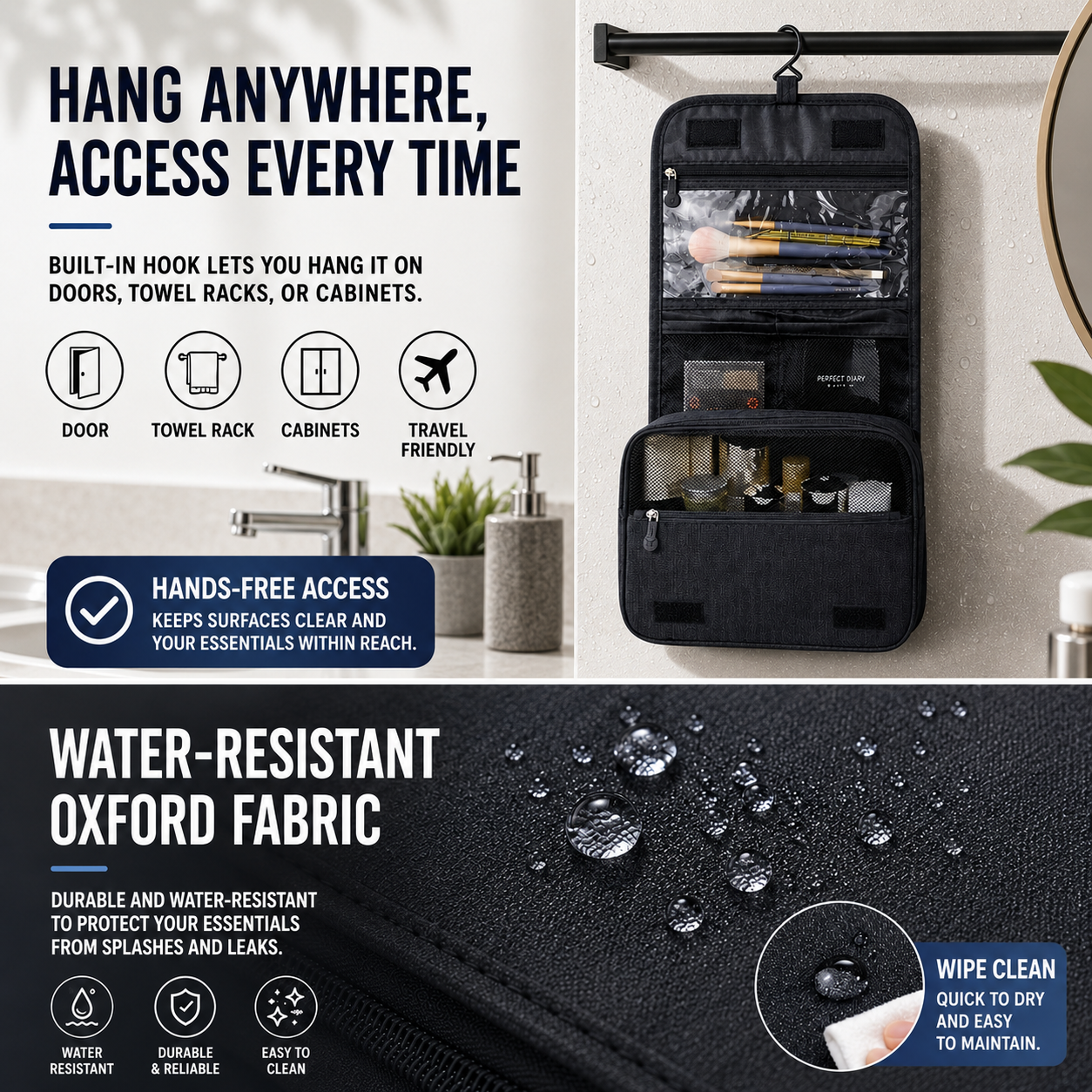Nordspur | Vaylore Waterproof Hanging Toiletry Bag