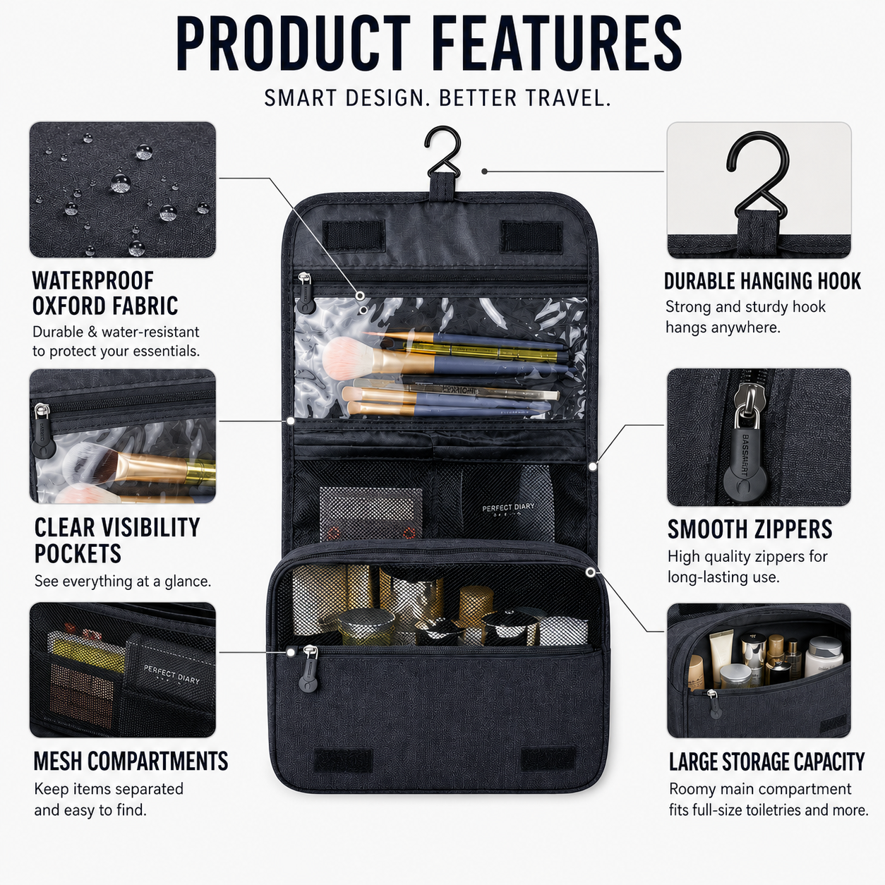 Nordspur | Vaylore Waterproof Hanging Toiletry Bag