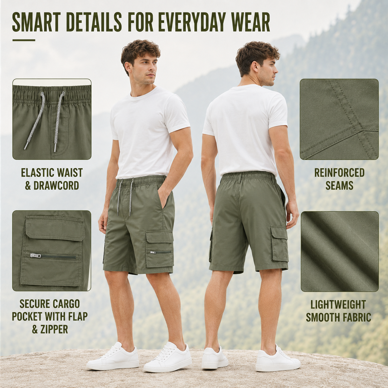 Nordspur | Vecturok Casual Tactical Cargo Shorts
