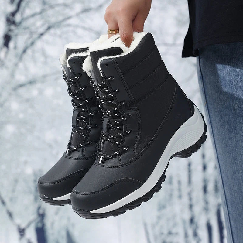 Nordspur | Veldara Womens Chunky Wedge Snow Boots