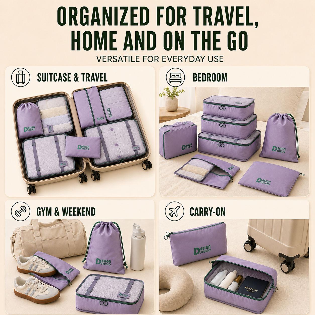 Nordspur | VeldoraPack Seven Piece Travel Organizer Set