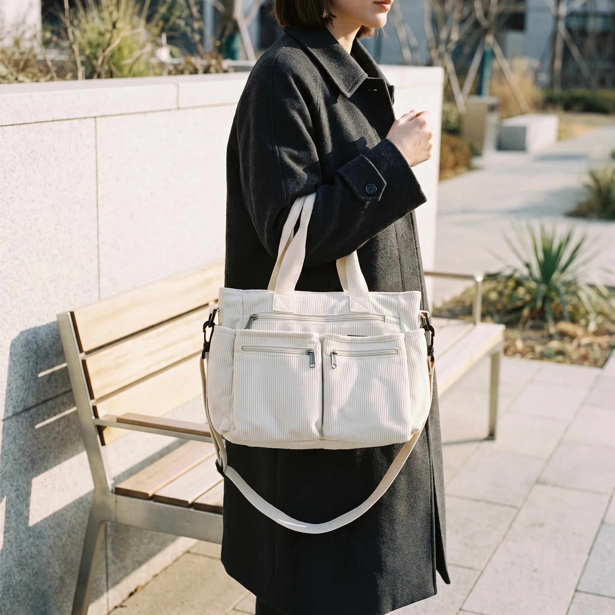 Nordspur | Veliant Casual Ribbed Messenger Bag