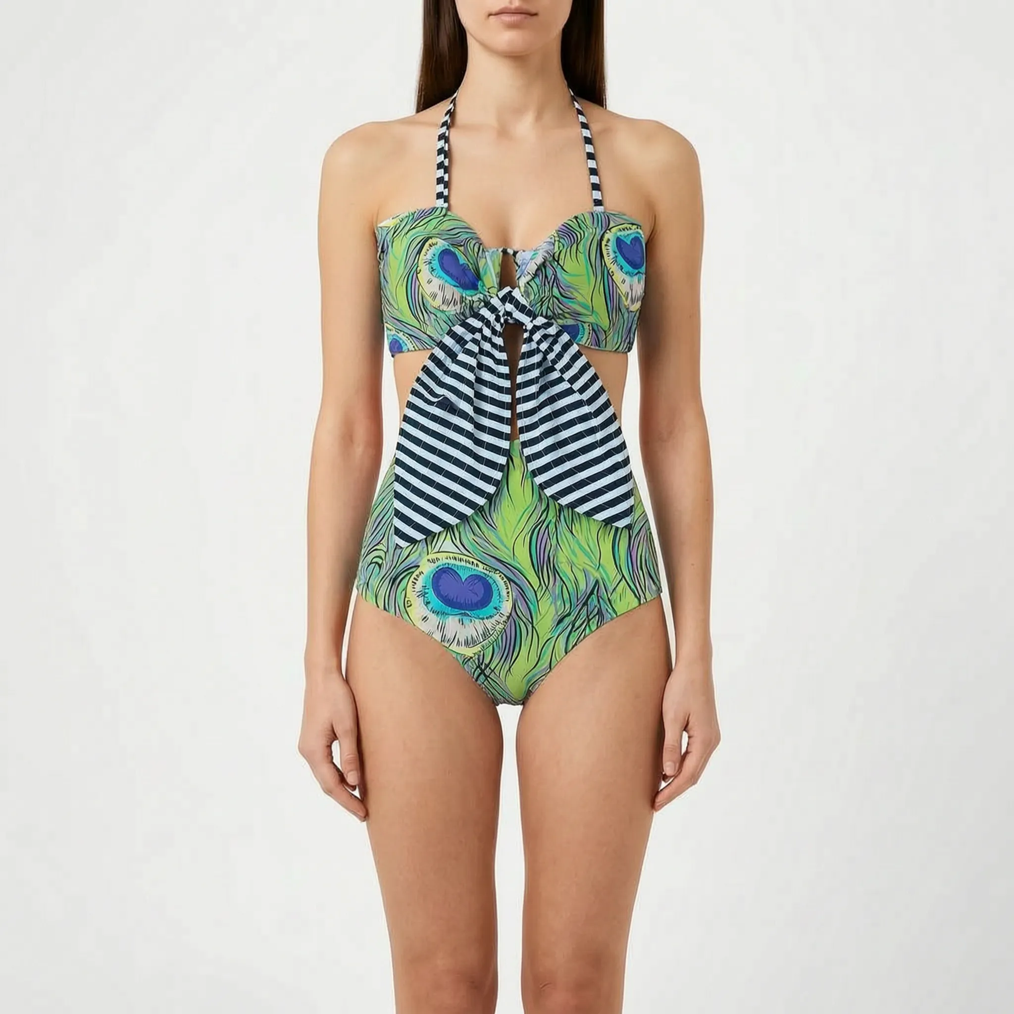 Nordspur | Veliura Ruffled High Waisted Bikini Set