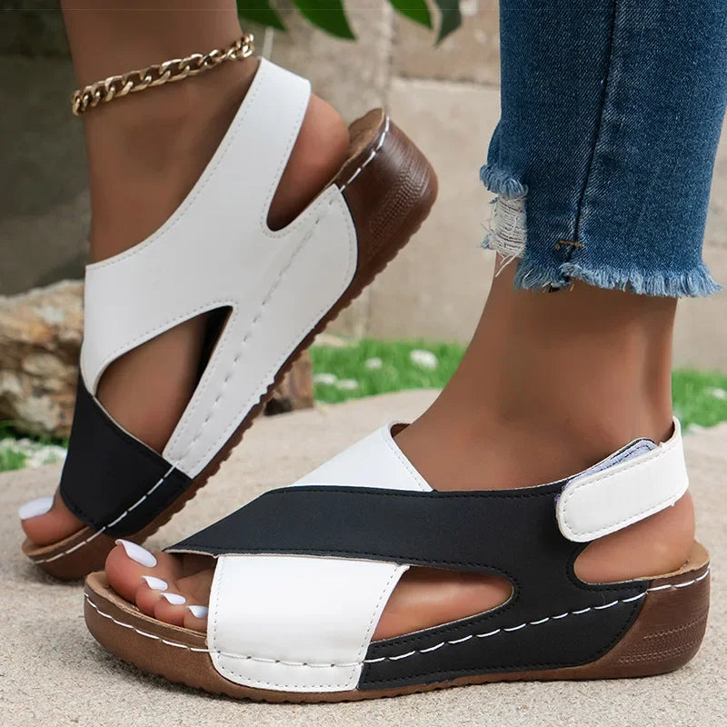 Nordspur | Vellara Cross-Strap Wedge Sandals