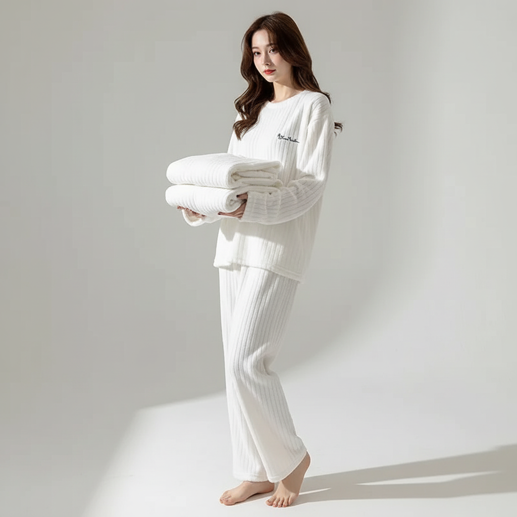 Nordspur | VelouraWarm Padded Long Sleeve Pajama Set
