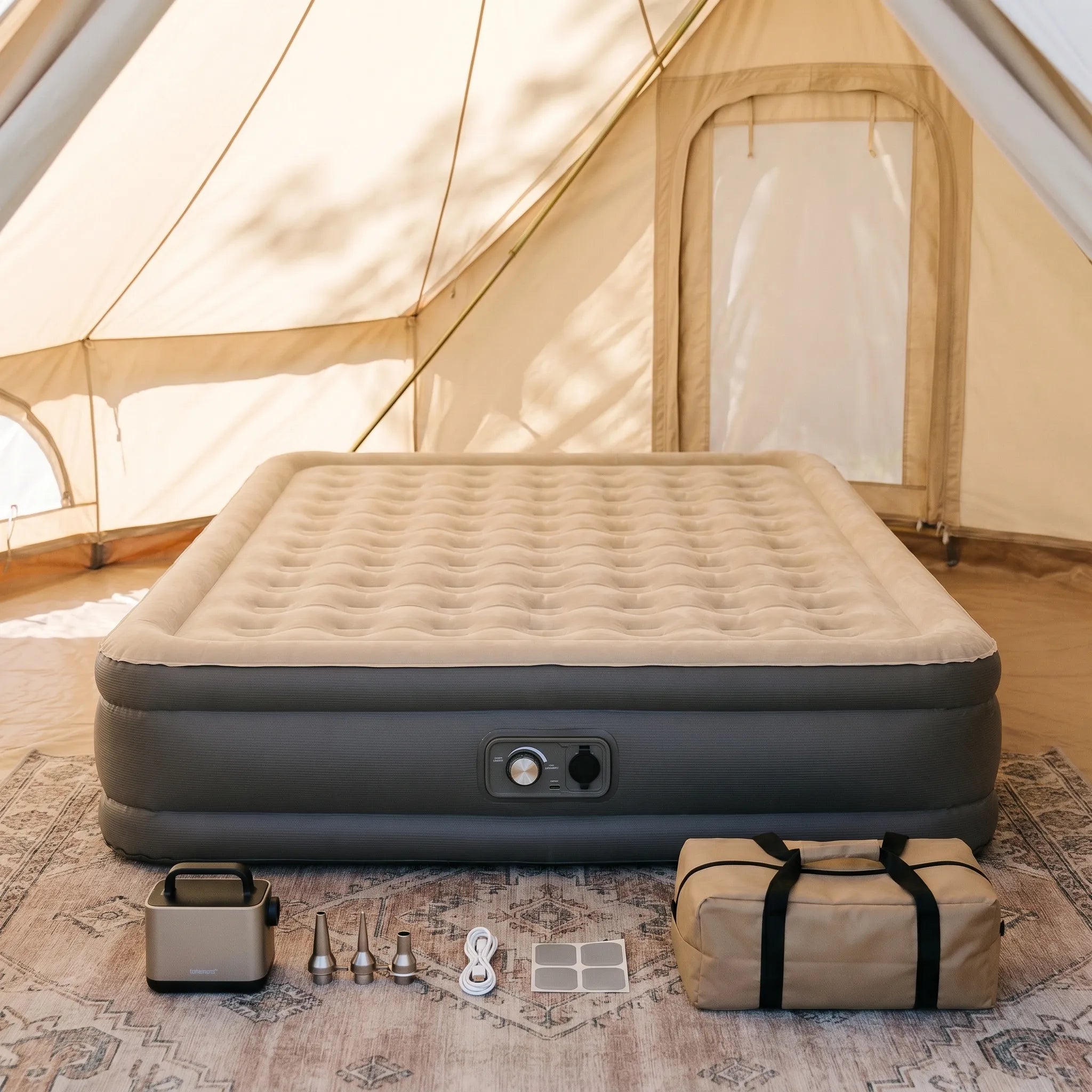 Nordspur | Veltia Thick Flocked Inflatable Mattress