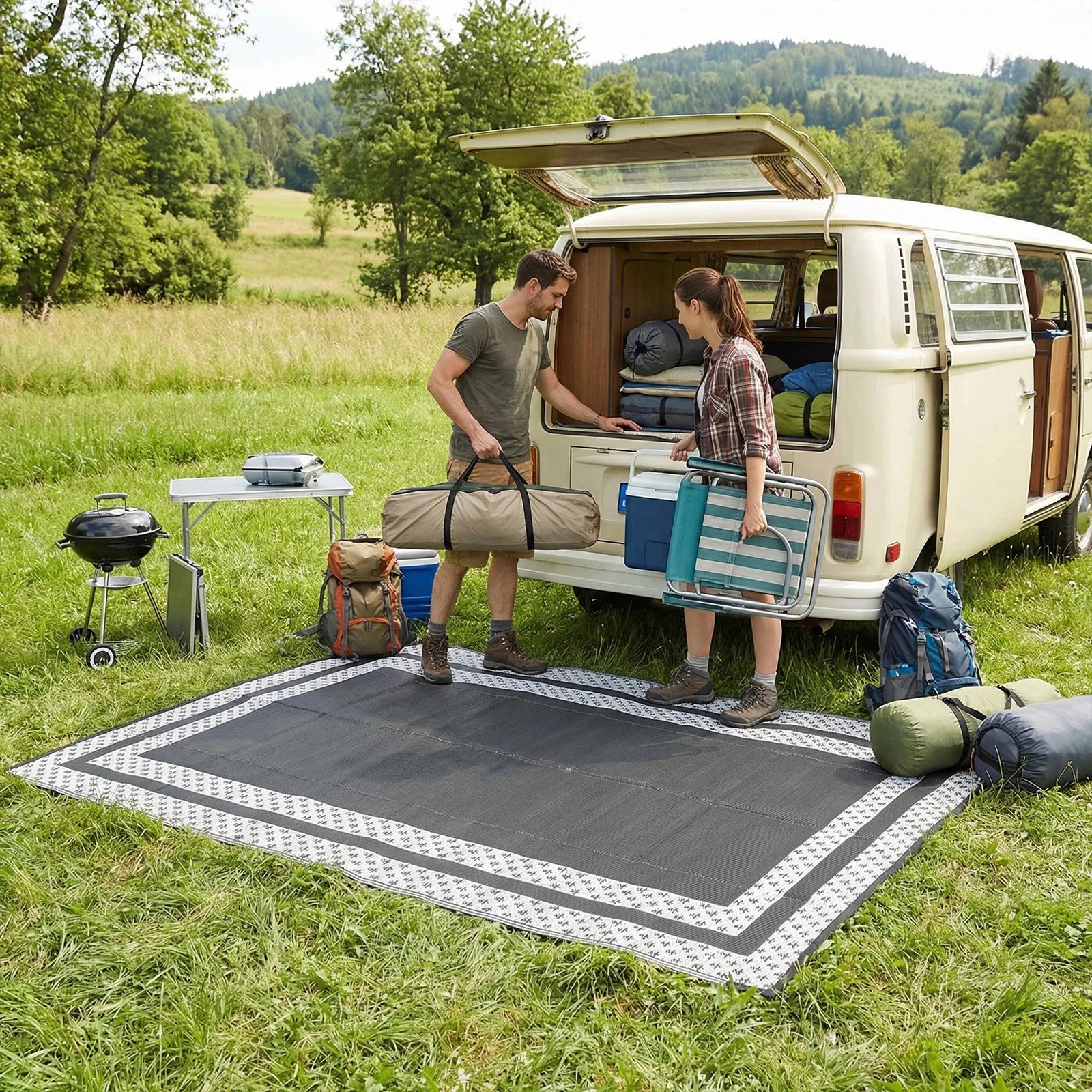 Nordspur | Veltor Modern Outdoor Rectangular Mat