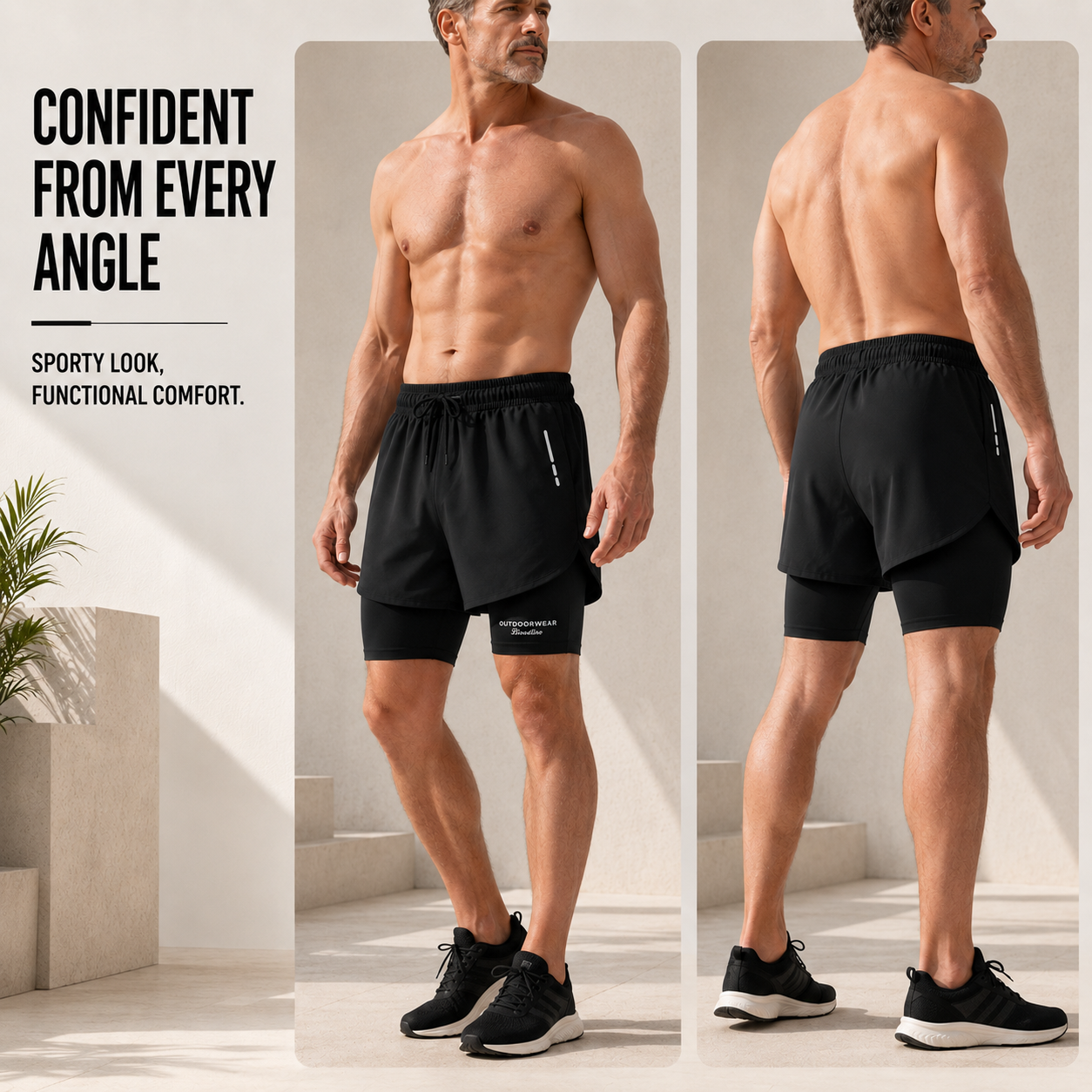 Nordspur | Veltoro Two In One Running Shorts