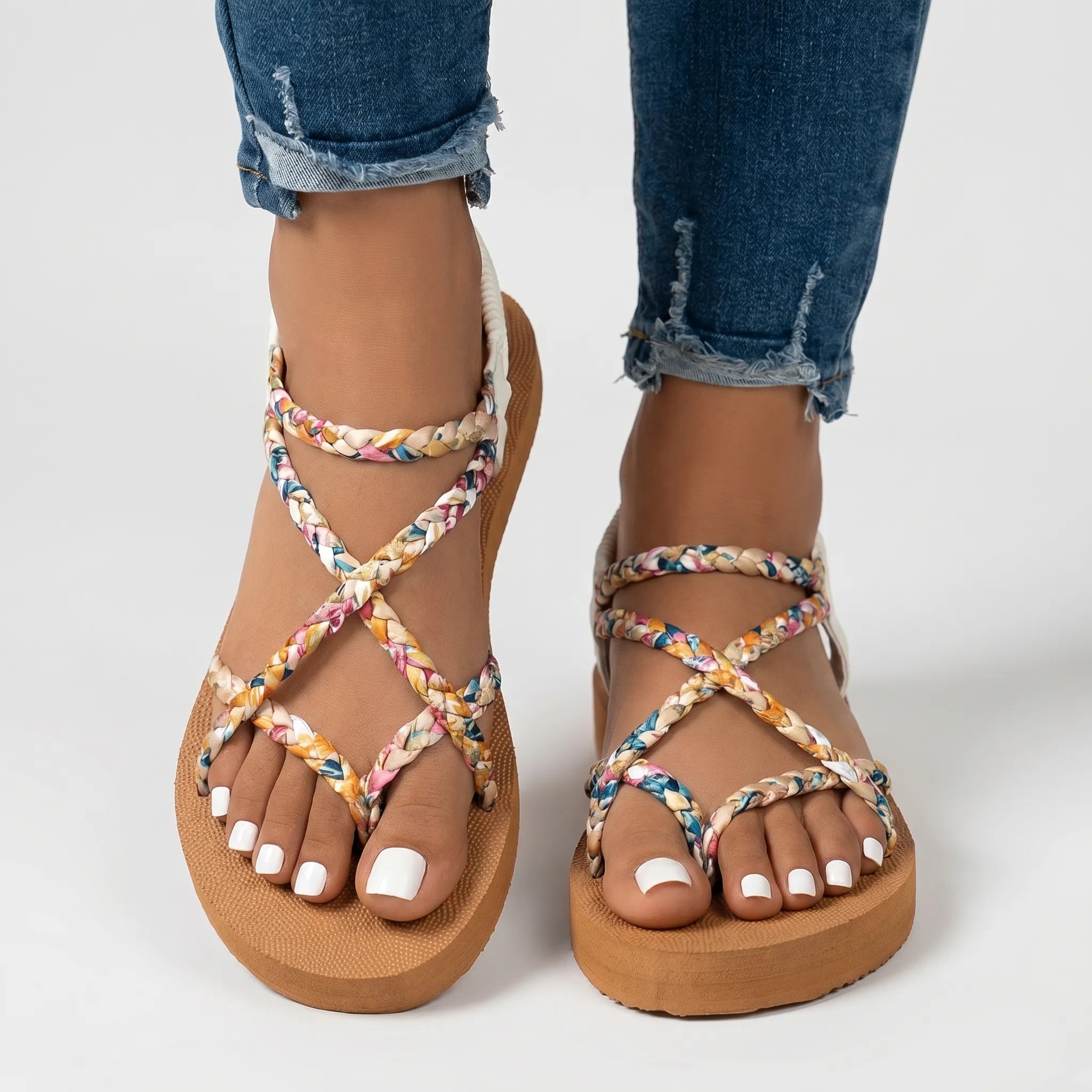 Nordspur | Veltra Braided Flat Summer Sandals