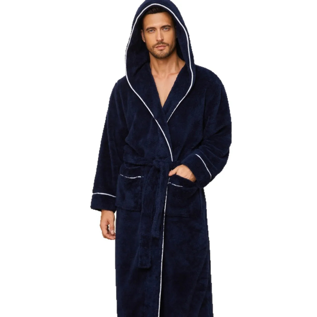 Nordspur | Veluroan Hooded Long Bathrobe