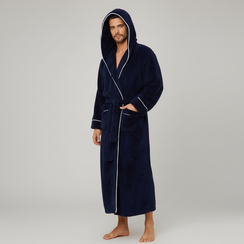 Nordspur | Veluroan Hooded Long Bathrobe