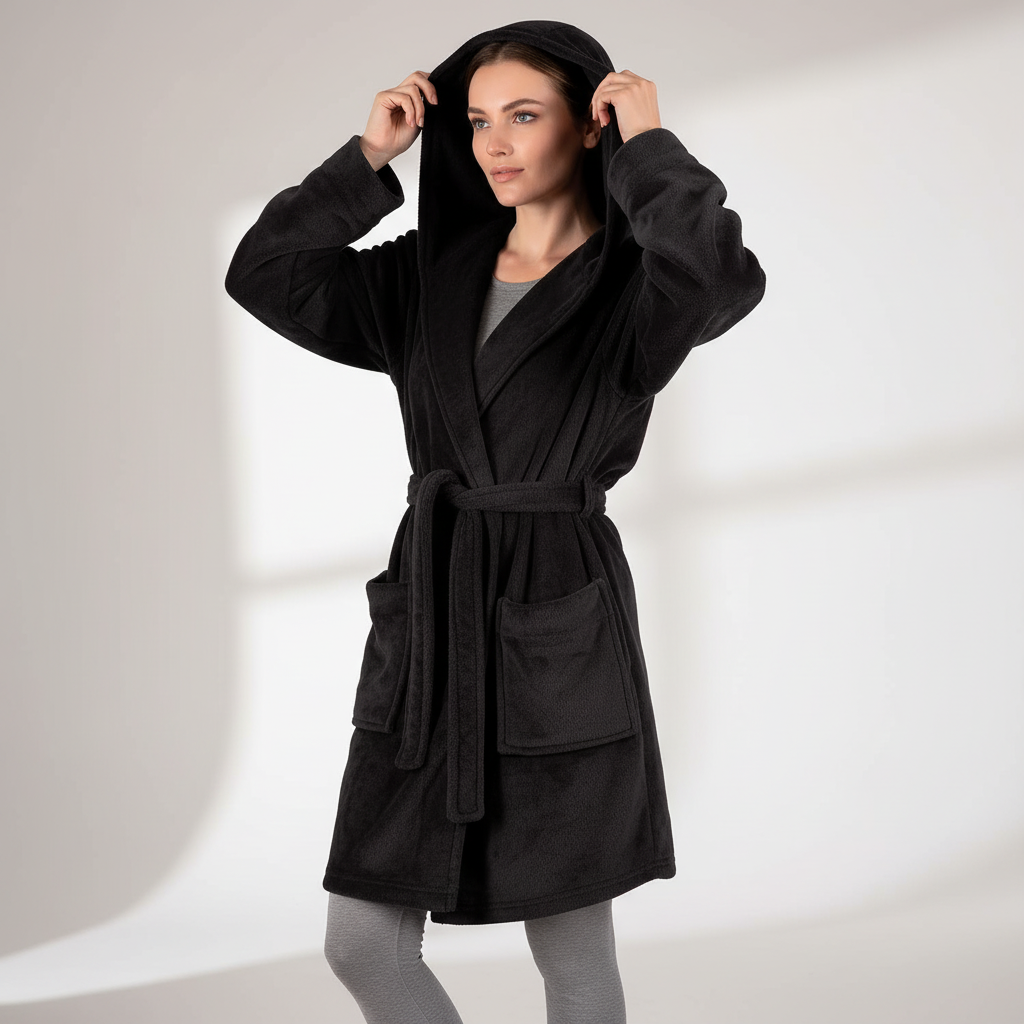 Nordspur | Veluvia Hooded Short Kimono Robe