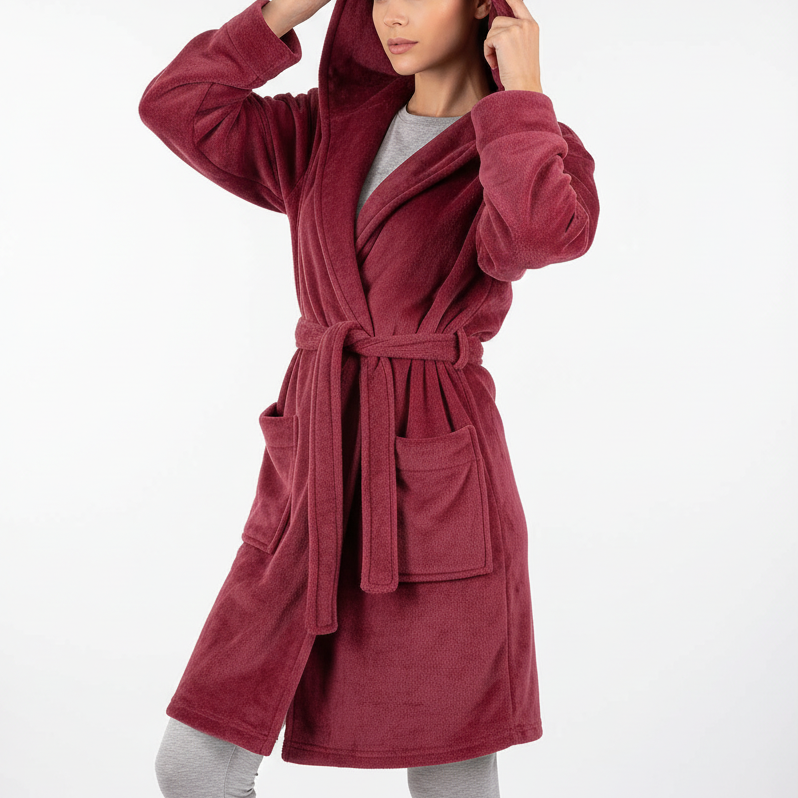Nordspur | Veluvia Hooded Short Kimono Robe