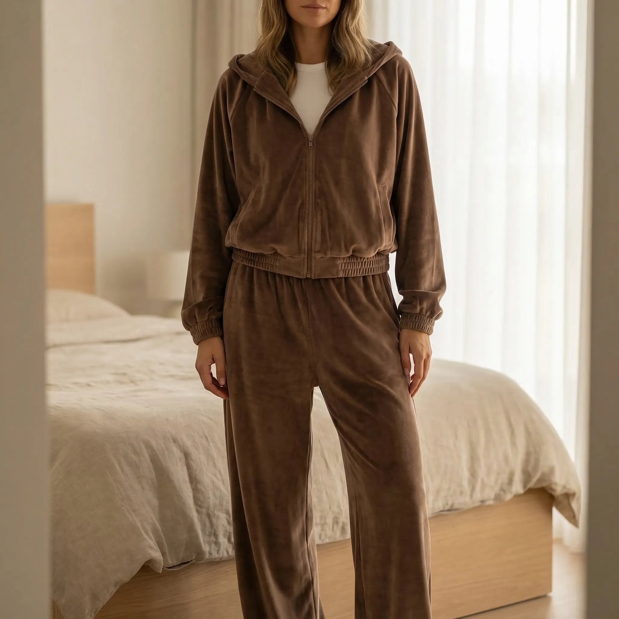 Nordspur | Velvura Zip-Up Hooded Tracksuit Set