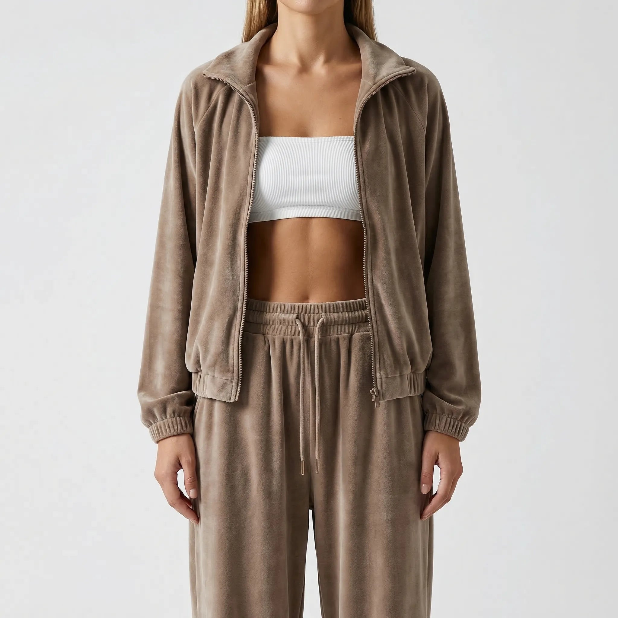 Nordspur | Velvura Zip-Up Hooded Tracksuit Set
