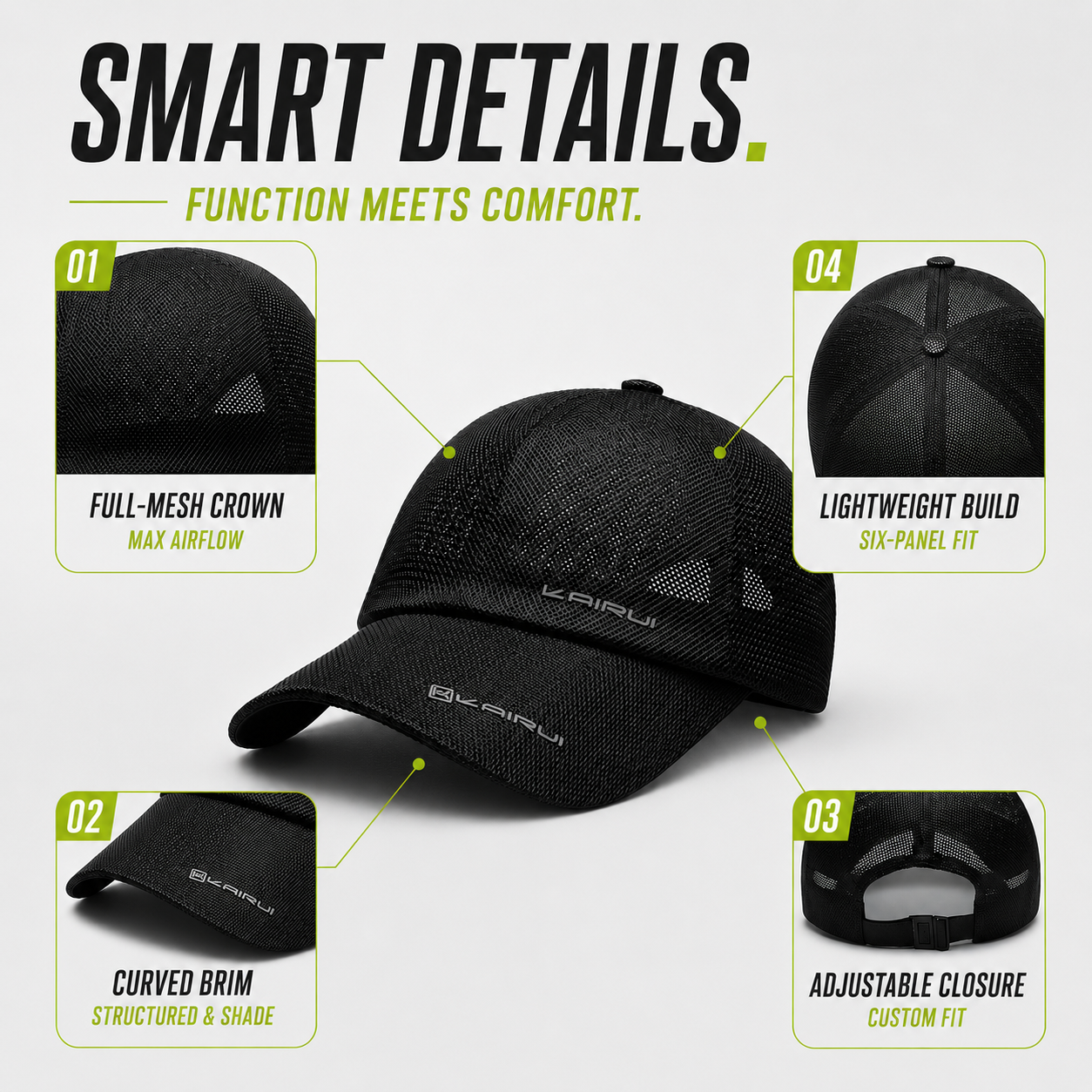 Nordspur | Ventiex Full Mesh Breathable Snapback Cap