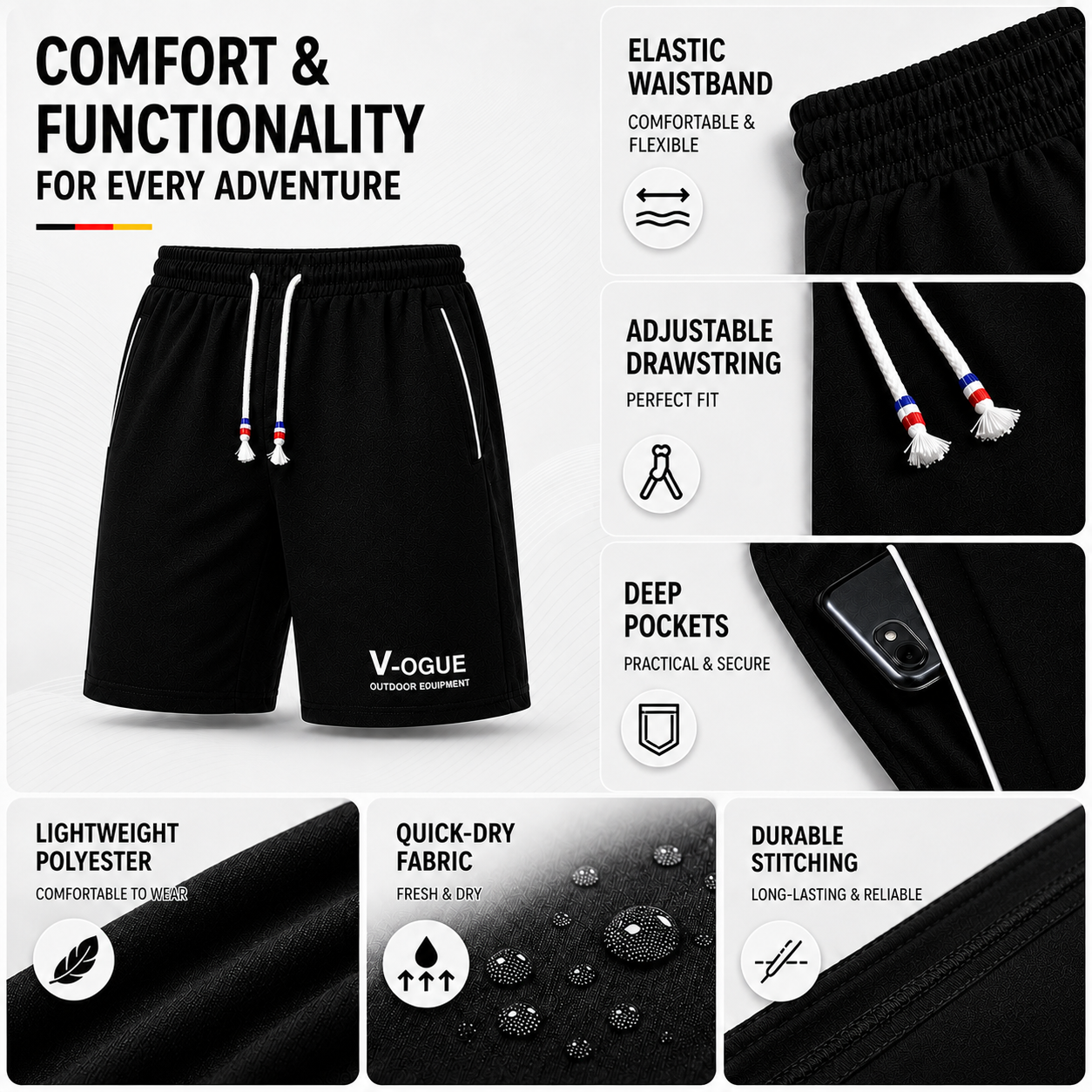 Nordspur | Ventirove Casual Five Point Shorts