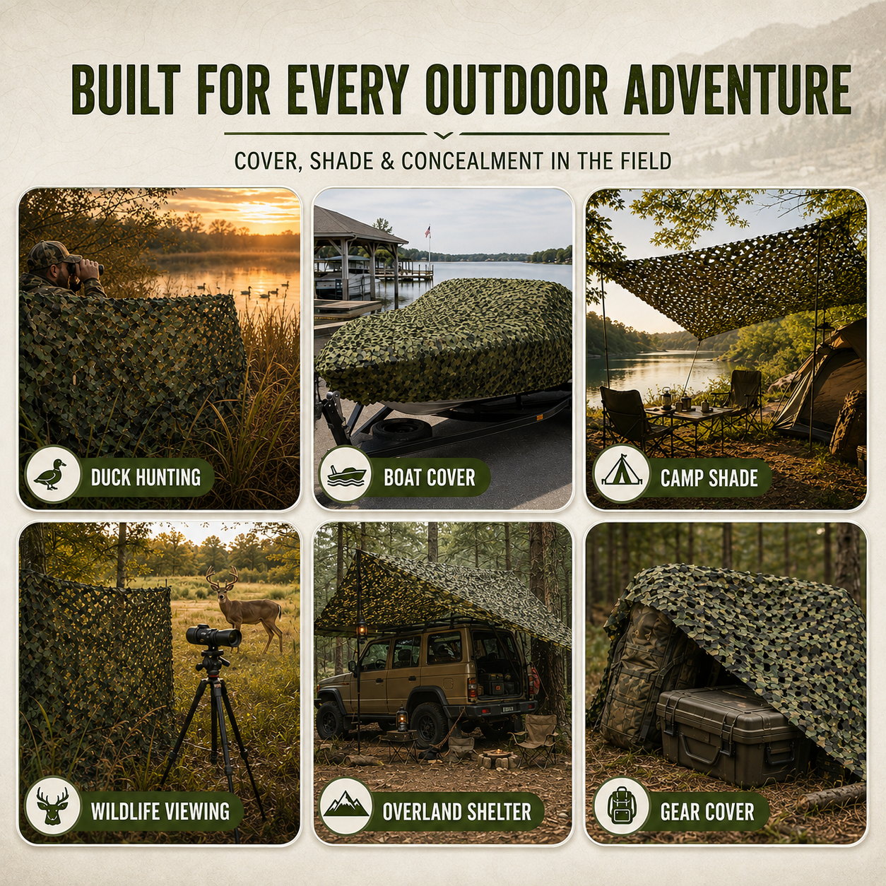 Nordspur | Verdacamo Large Camouflage Mesh Roll