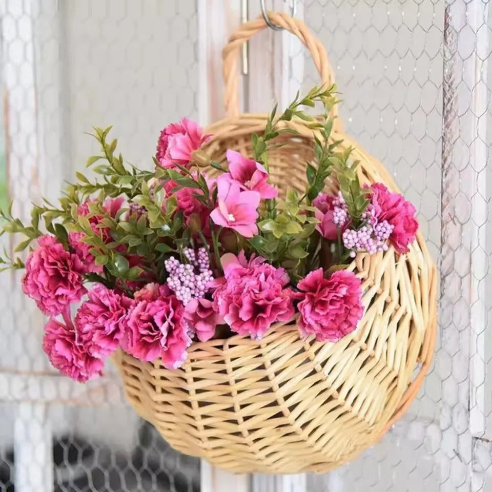Nordspur | Verdura Round Woven Wall-Mounted Plant Basket