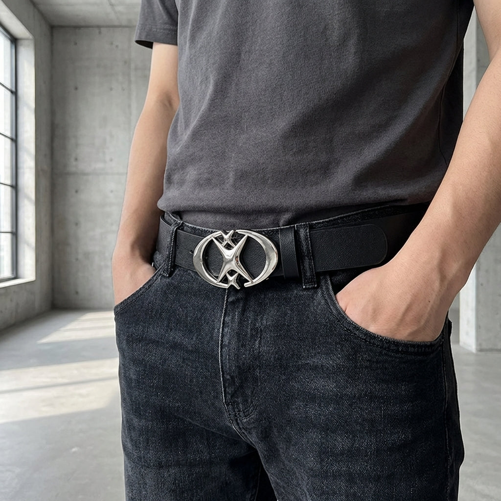 Nordspur | Vesaro Unisex Oval Cross Buckle Belt