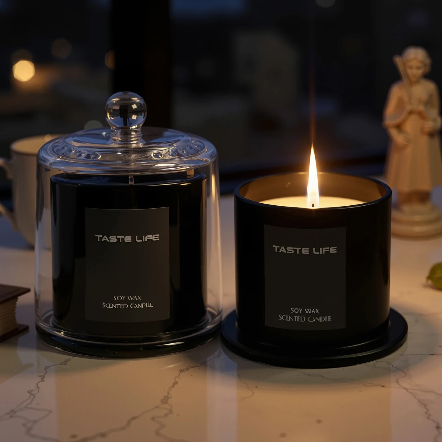 Nordspur | Vespera Modern Black Decorative Scented Candle