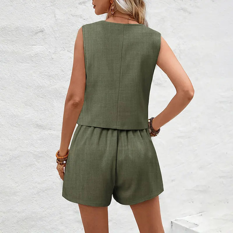 Nordspur | Vestella Sleeveless Waistcoat And Shorts Co-Ord