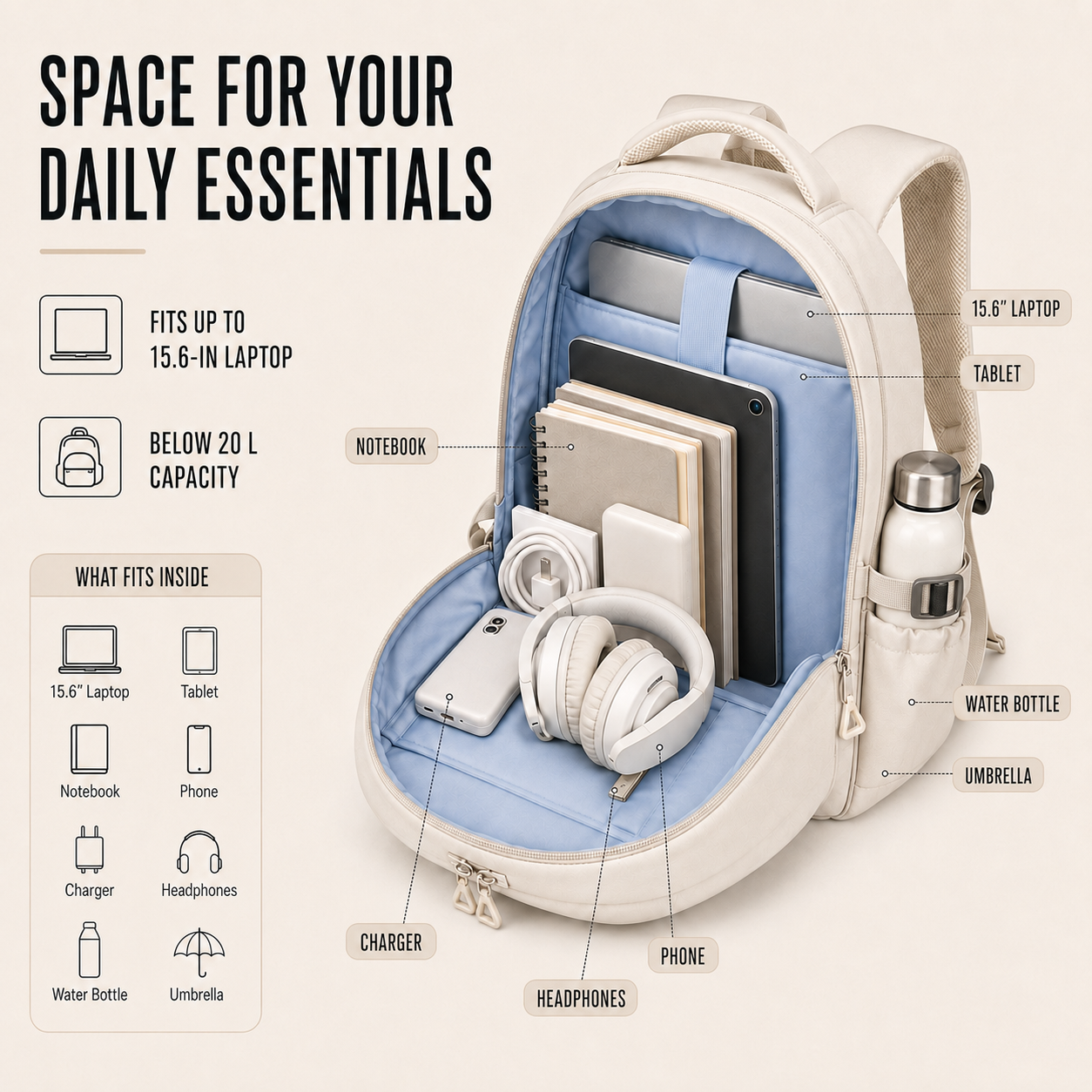 Nordspur | Veylore Multi Layer Oxford Backpack