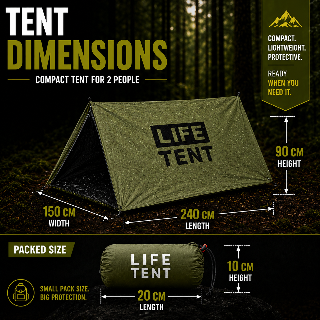 Nordspur | Vigoraid Two Person Compact Emergency Tent