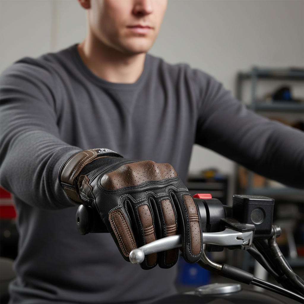 Nordspur | Vintage Brown Leather Gloves