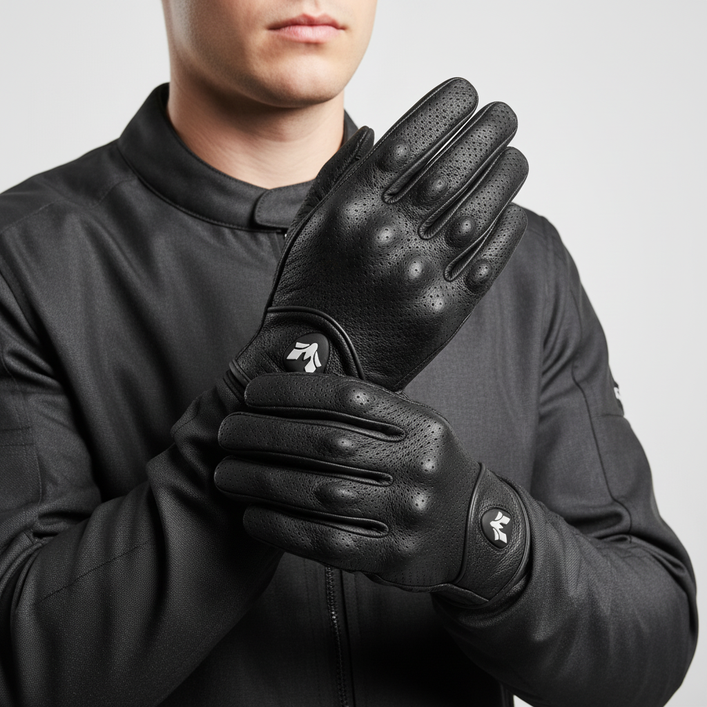 Nordspur | Vintage Perforated Leather Gloves