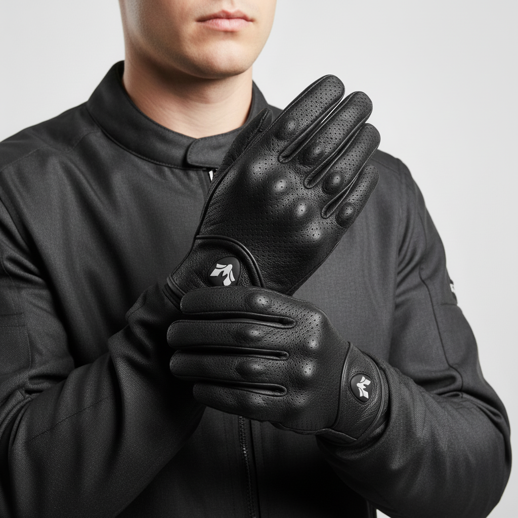 Nordspur | Vintage Perforated Leather Gloves